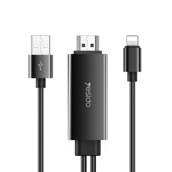 Yesido HM04 Lightning to HDMI Adapter - Black Online now