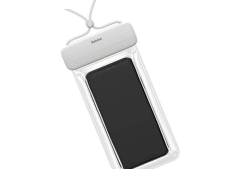 Baseus Mobile Phone Waterproof Bag - 7.2 inches   White For Discount