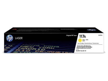 HP 117A LaserJet Toner Cartridge - 700 Pages   Yellow Color   Toner Cartridge Discount