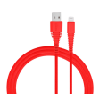 Momax Tough Link Lightning to Type-C Cable - 1.2 Meter   Red Fashion