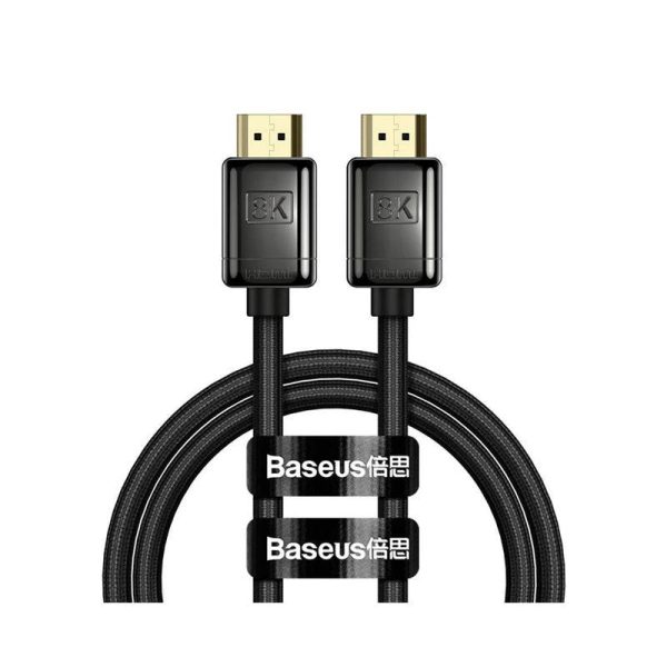 Baseus High Definition HDMI 8K to HDMI 8K Cable - 1 Meter   Black Cheap