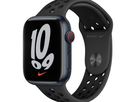 Apple Watch Nike Series 7 With Sport Band - LTPO OLED   32GB   45mm   Cellular   Wi-Fi   Midnight Black Cheap