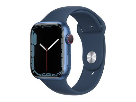 Apple Watch Series 7 - OLED   32GB   45mm   Bluetooth   Wi-Fi   Cellular   Blue For Sale