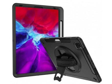 Armor-X Enx Ultra 3 Layers Shockproof Rugged Case For iPad Pro 11  With Hand Strap & Kick-Stand - Black on Sale