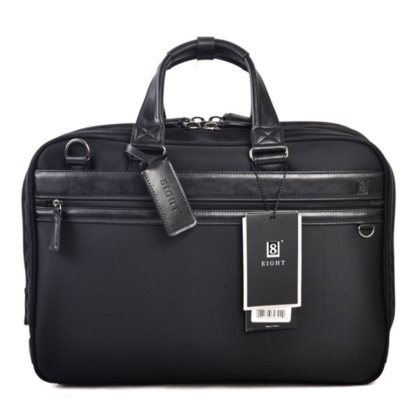 8 Eight Business Laptop Briefcase - 15-inch   Black - Laptop Bag Discount