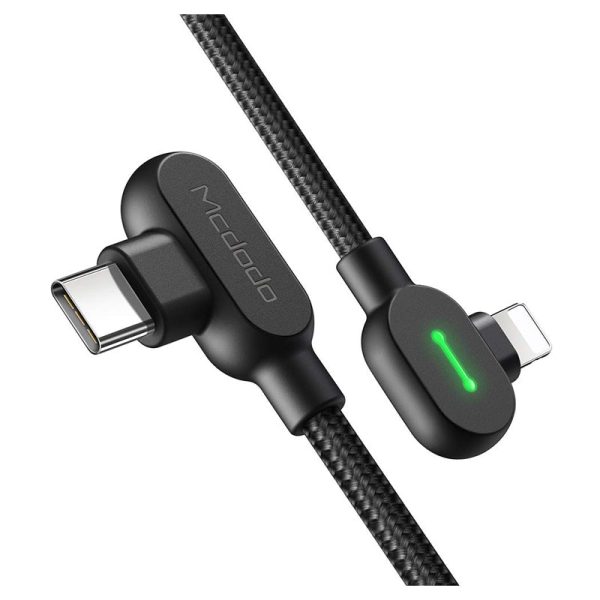 Mcdodo PD Fast Charge Data Cable - USB-C To Lightning   1.2 Meters   Black Fashion