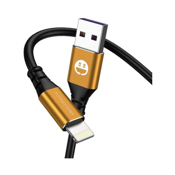 USB A to Lightning Charging Cable - Lightning   Gold   Pack of 3 - Cable Discount