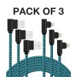 USB A to Lightning Charging Cable - Lightning   Blue   Pack of 3 - Cable Sale