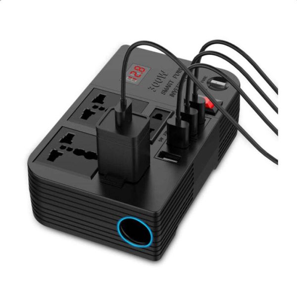 Car Power Inverter - 300W   USB   Black on Sale