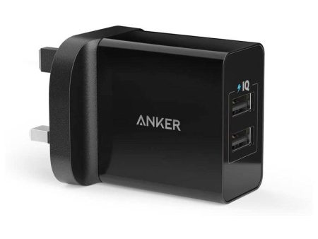 Anker 24W 2Port USB Charger (Black) Online Hot Sale