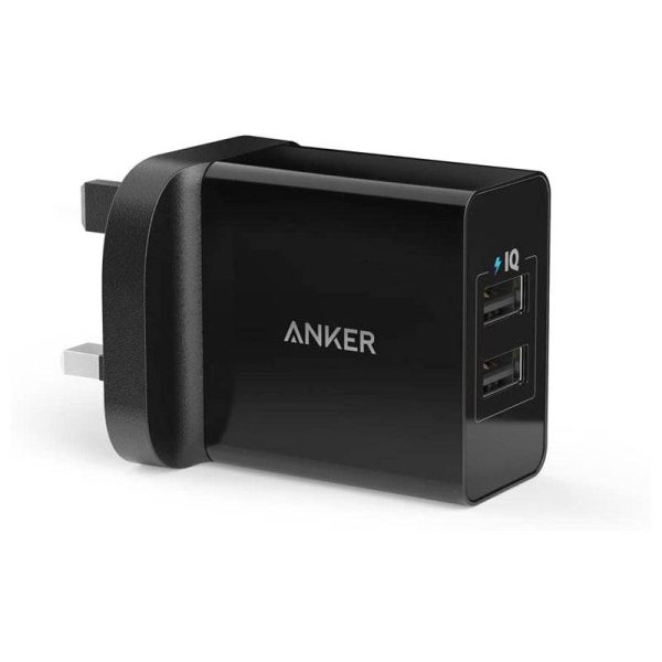 Anker 24W 2Port USB Charger (Black) Online Hot Sale