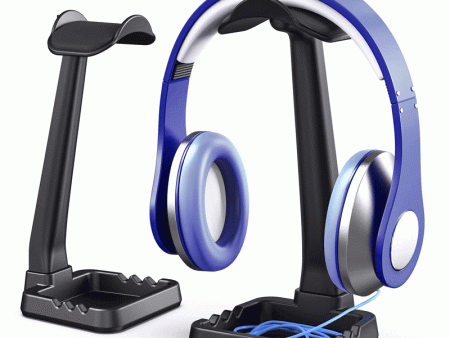 PC Gaming Headphone Stand With Cable Holder - Black Discount