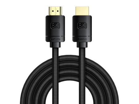 Baseus High Definition HDMI 8K to HDMI 8K Cable - 2 Meters   Black Online