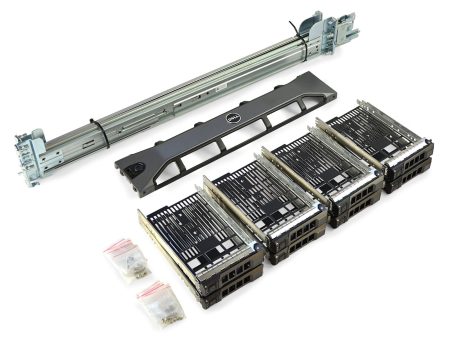 Dell R520   R720   R730 8B LFF Upgrade Kit Sliding Rails + Bezel + 3.5  Caddies Cheap