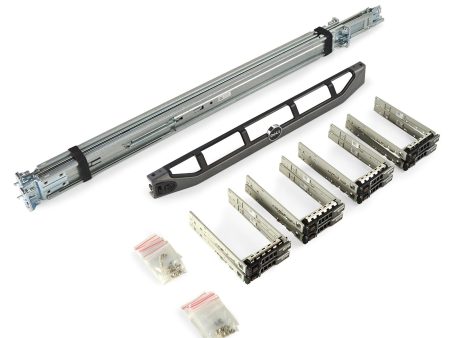 Dell R420   R430   R620   R630 8B Upgrade Kit Sliding Rails + Bezel + 8x Caddies on Sale